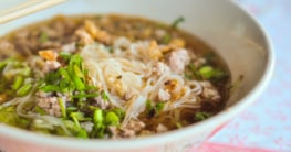 Thai Suppe mit Glasnudeln