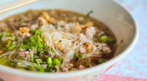 Thai Suppe mit Glasnudeln