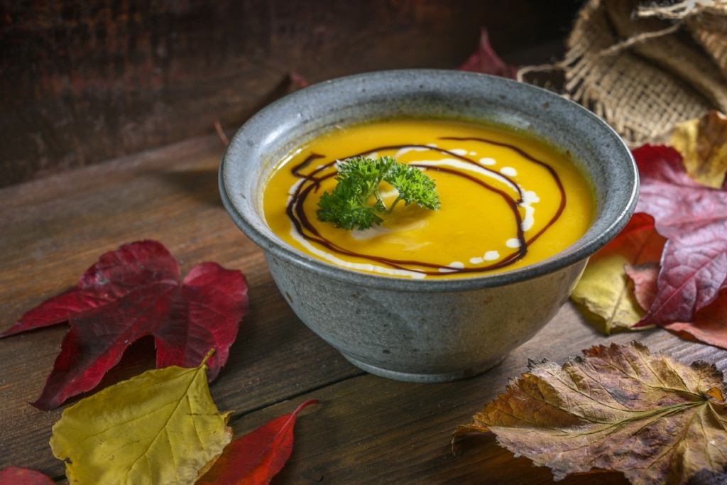 Kürbiscremesuppe mit Kokosmilch Rezept